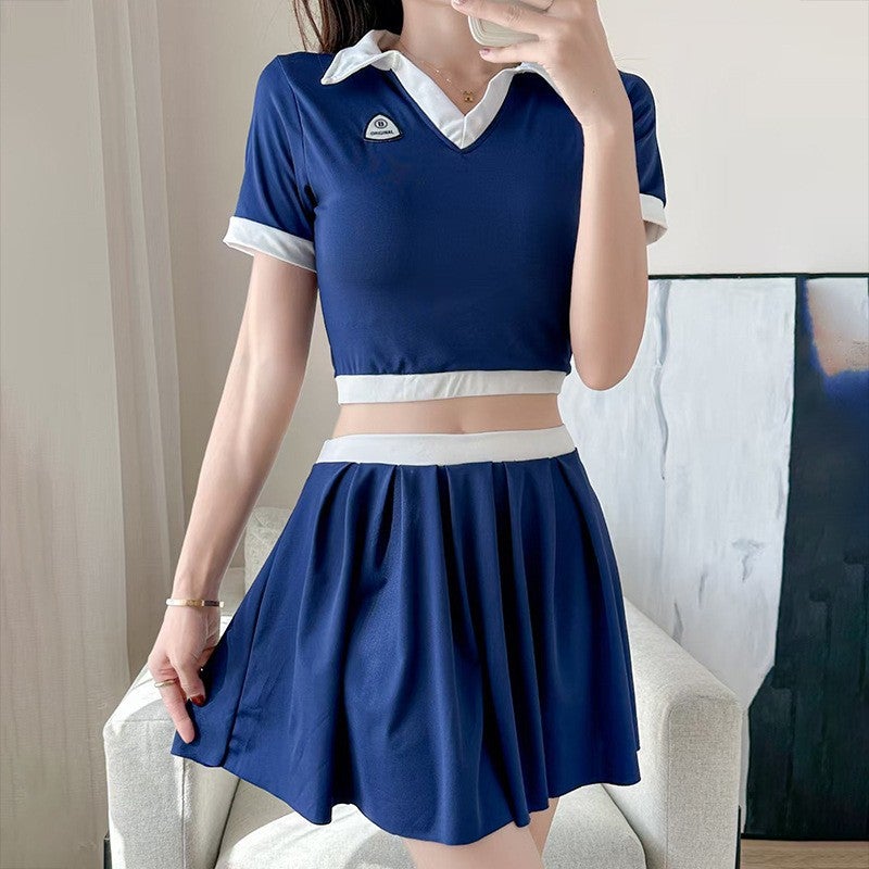 Women'S One-Piece High-End Fat Girl Covers The Flesh And Looks Slimming Look Conservative Spring Resort Swimsuit - Image 1